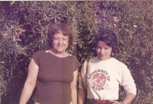 Mommy and me, mid-80s