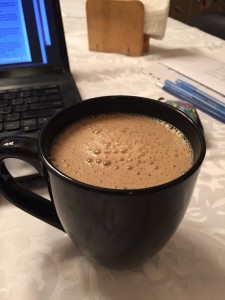 Yummy protein latte!